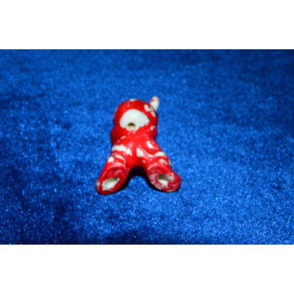 Vintage Pixie Elf Devil Ceramic Figure Red MCM Kitsch Miniature Japan FLAWS - Picture 8 of 9